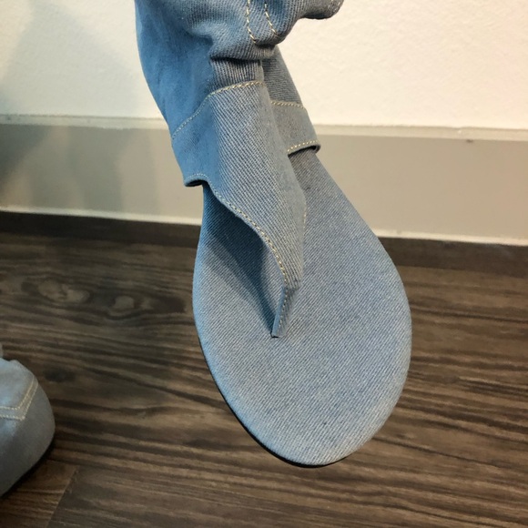 CAPE ROBBIN MATIE - DENIM SANDALS by CAPE ROBBIN - Picture 6 of 7